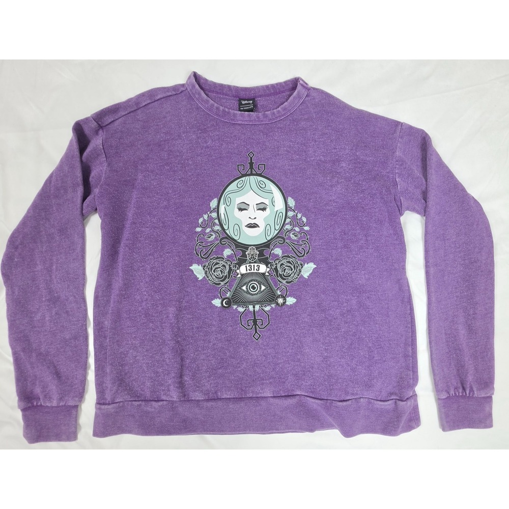 Disney Haunted Mansion Madame Leota Her Universe Purple Sweatshirt M Goth